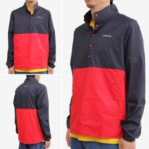 Patagonia Houdini Navy and Red Pullover